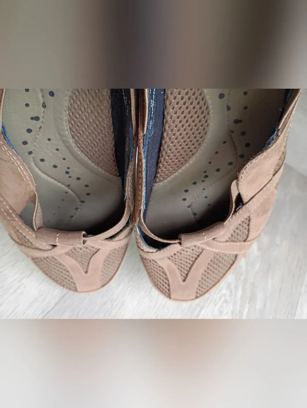 Clarks Shoes Flat Slip-ons Women Sz 9m Leather Upper Brown